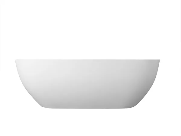 Ванна из искусственного камня Uni-Flo Oval 175x76 см, отдельностоящая белая матовая Sancos — Оригинал