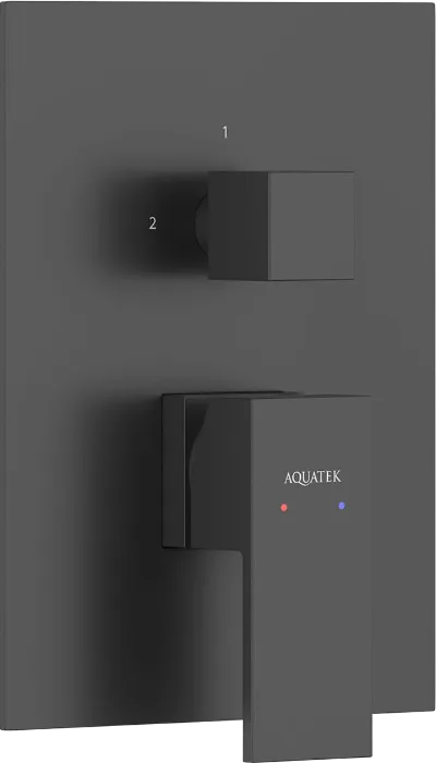 Встраиваемый смеситель AQUATEK Либра AQ1646MB С ВНУТРЕННЕЙ ЧАСТЬЮ, матовый черный Sancos — официальный сайт