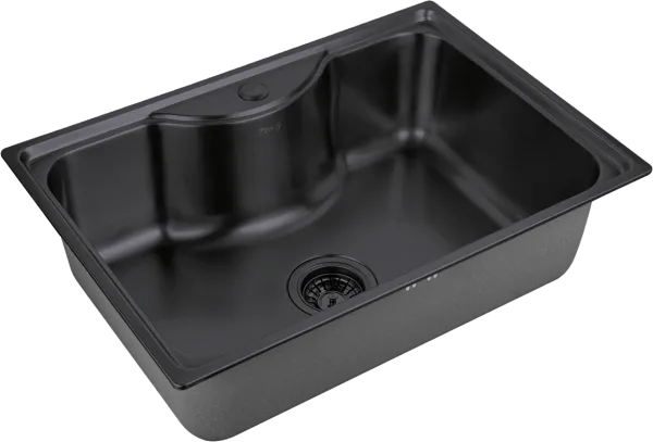 Мойка кухонная Zorg Inox PVD SZR 6545 GRAFIT графит Sancos — Оригинал