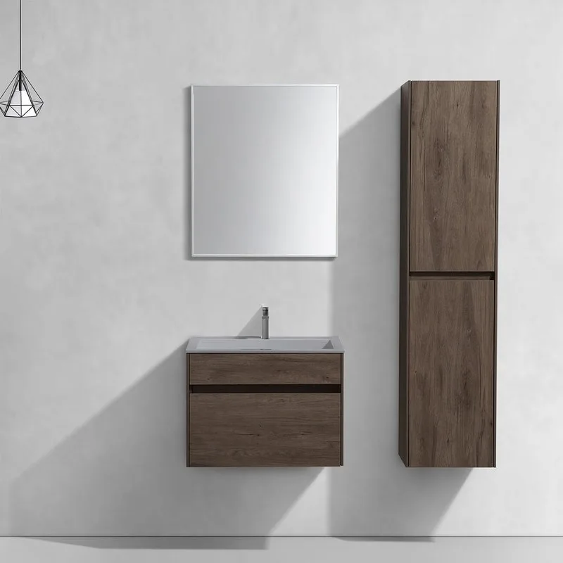 Тумба под раковину без столешницы Vincea Chiara 60 подвесная, темный дуб Sancos — официальный сайт