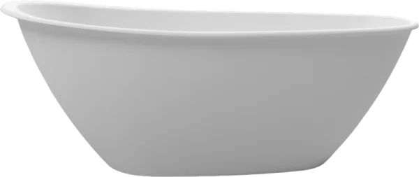 Ванна из искусственного камня WHITECROSS Spinel B 155x75 см, отдельностоящая, матовая белая, овальна Sancos — Оригинал