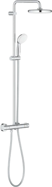 Душевая стойка Grohe Bau System 210 26699000, с термостатом, хром Sancos — Оригинал