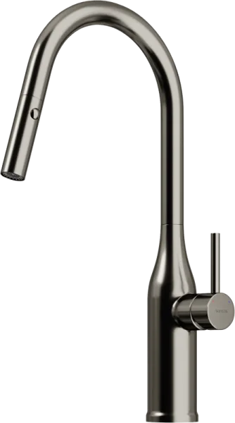 Смеситель для кухни Sancos Grand SC4002GG с вытяжным изливом, вороненая сталь Sancos — Оригинал