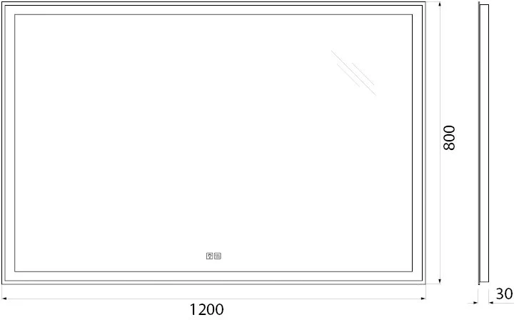 Зеркало BelBagno SPC-GRT-1200-800-LED-TCH-WARM с подогревом Sancos — официальный сайт