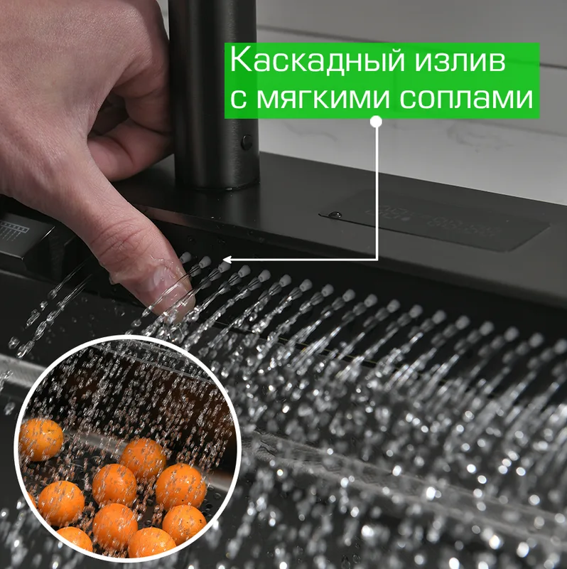 Мойка кухонная Esbano Cascade-2 с сифоном Sancos — официальный сайт