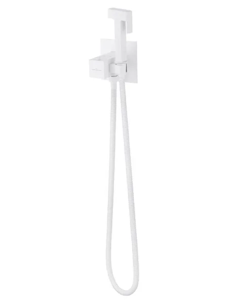 Гигиенический душ Wonzon & Woghand WW-88829910-MW со смесителем, С ВНУТРЕННЕЙ ЧАСТЬЮ, матовый белый Sancos — Оригинал