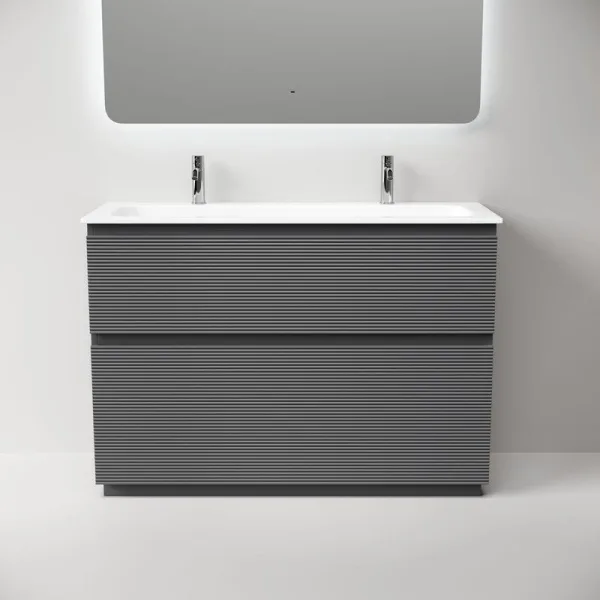 Тумба под раковину Sancos Folk Floor 120 напольная Grey soft (темно-серый), FL120FGS Sancos — Оригинал