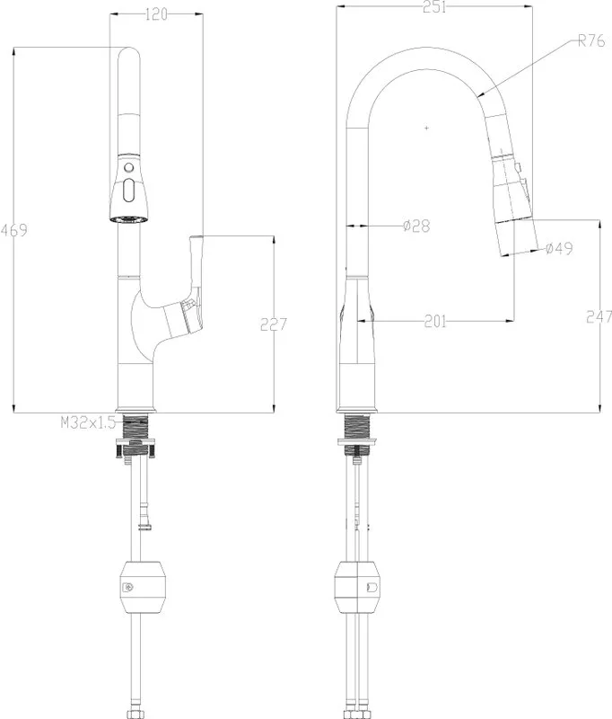 Смеситель для кухни Wonzon & Woghand WW-AE54123-BG брашированное золото Sancos — официальный сайт
