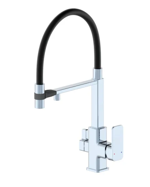 Смеситель для кухни Wonzon & Woghand WW-88458012-CR с гибким изливом, хром Sancos — Оригинал