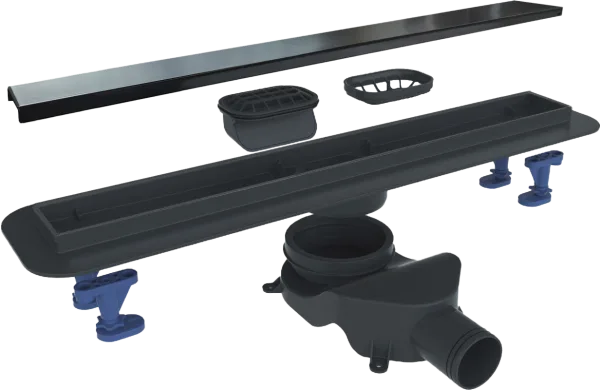Душевой трап (лоток) BelBagno Luce BB-LD-LUCE-60-NERO 55 см, матовый черный Sancos — Оригинал