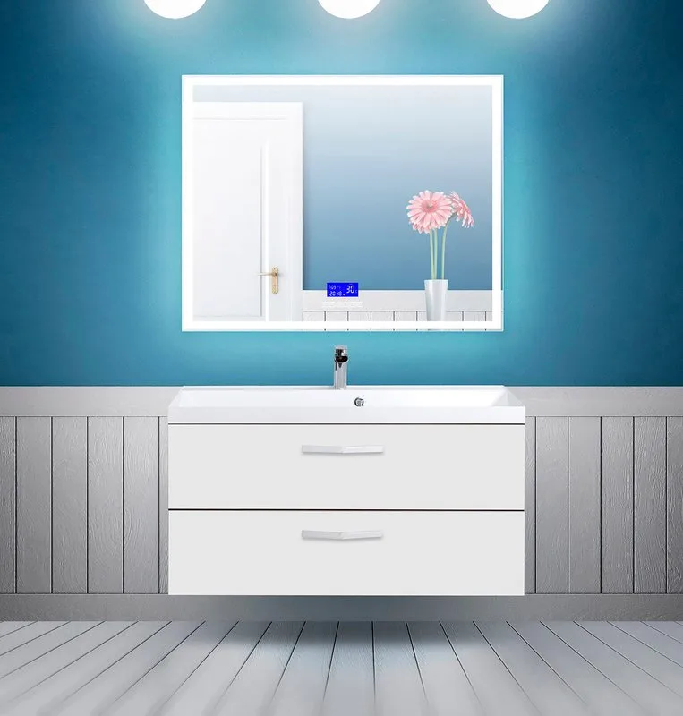 Зеркало BelBagno SPC-GRT-1000-800-LED-TCH-RAD с bluetooth, термометром и радио Sancos — официальный сайт