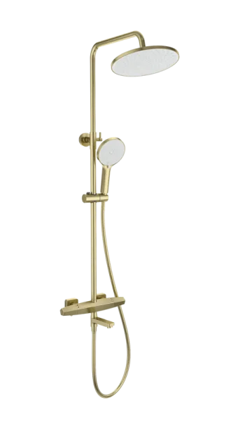 Душевая стойка Wonzon & Woghand NEO WW-B3046-A1-BG, брашированное золото Sancos — Оригинал