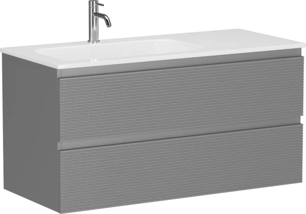 Тумба с раковиной Sancos Folk 100 L ergraut soft Sancos — Оригинал
