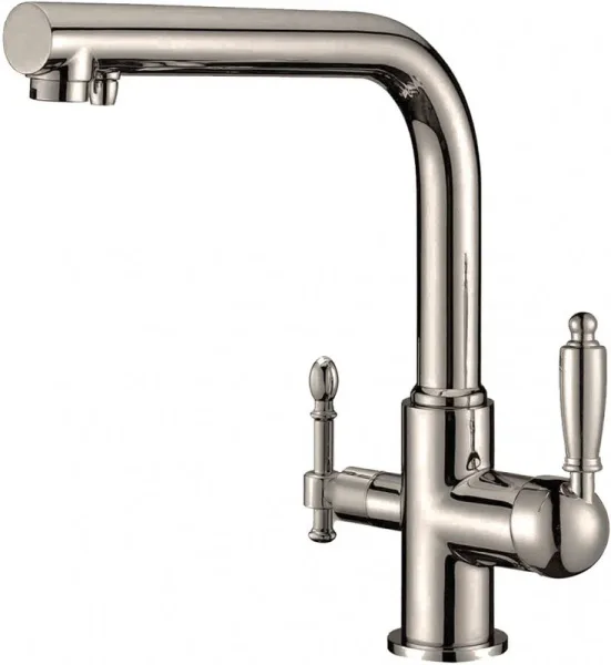 Смеситель для кухни Zorg Clean Water ZR 313 YF-33 NICKEL Sancos — Оригинал