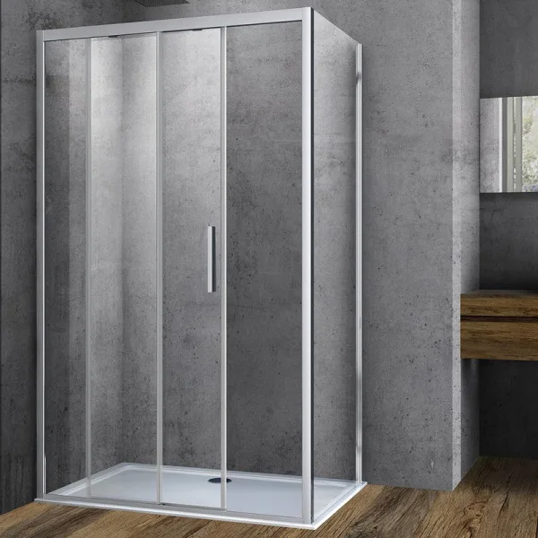 Душевой уголок Vincea Soft VSR-3SO1013CL 130х100 см, профиль хром Sancos — Оригинал