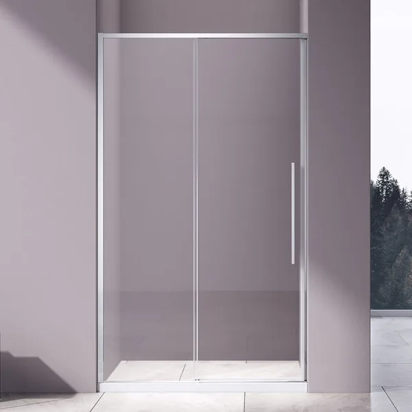 Душевая дверь в нишу Vincea Slim-N VDS-4SN130CL 130 см, профиль хром Sancos — Оригинал