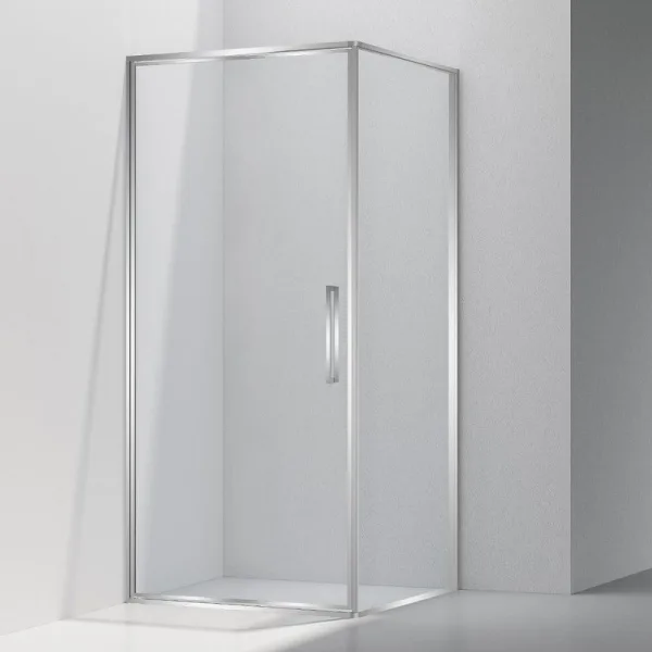 Душевой уголок Vincea Slim VSR-4SLP9090CL 90х90 см, профиль глянцевый хром, стекло прозрачное Sancos — Оригинал