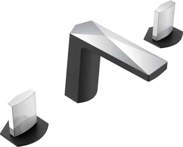 Смеситель для раковины Boheme Venturo 150-BCR-TOUCH черный, хром Sancos — Оригинал