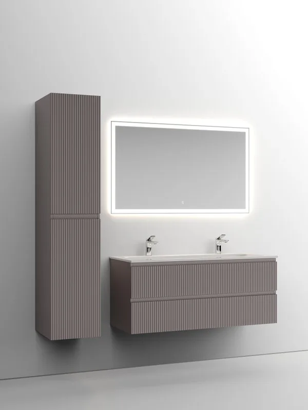 Шкаф-пенал для ванной Sancos Snob T 35 см, универсальный, Doha soft (пыльная роза) Sancos — официальный сайт