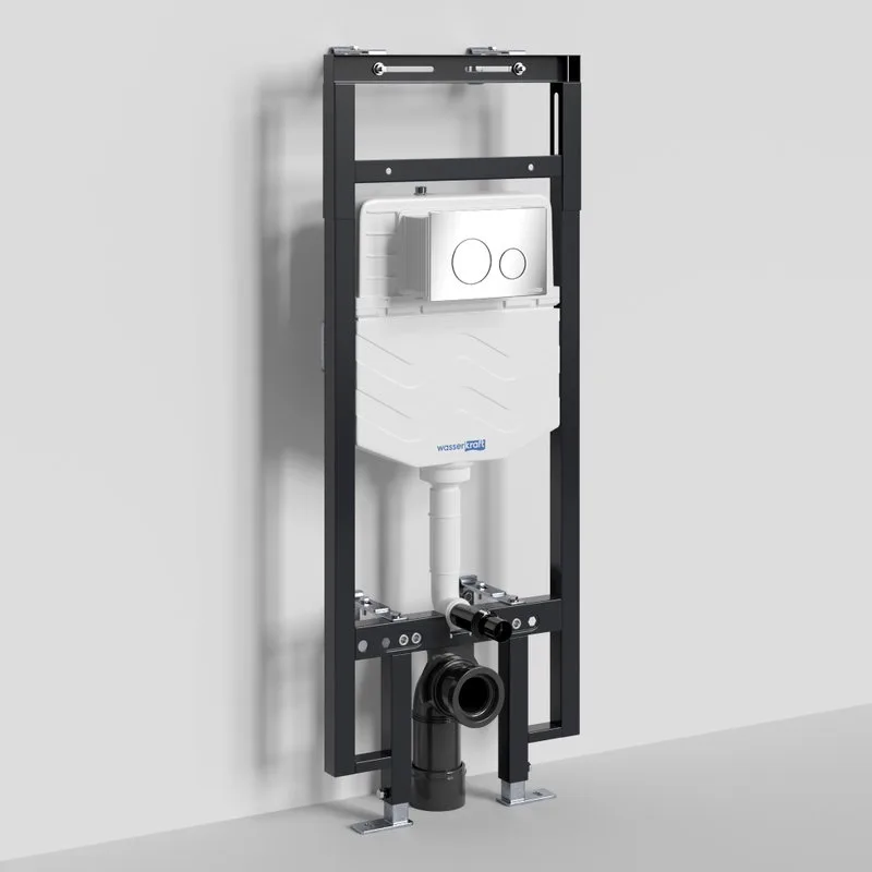 Система инсталляции для унитазов Wasserkraft Dinkel 58TLT.010.ME.CH02, с кнопкой смыва хром Sancos — официальный сайт