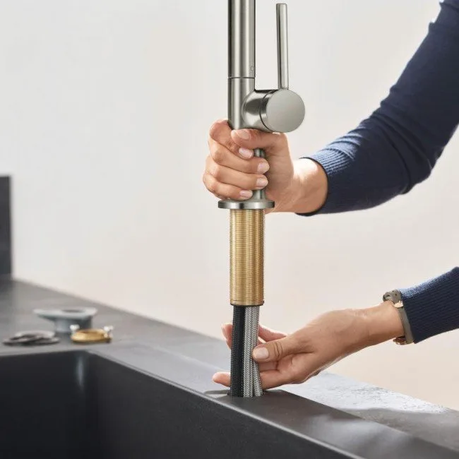 Смеситель для кухни Hansgrohe Talis M54 72806800 сталь Sancos — официальный сайт