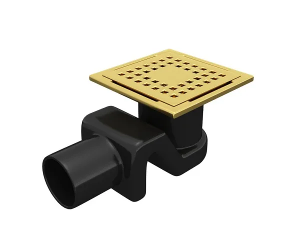 Душевой трап RGW Drain Leo 01-10Gb, золото brush, 10 см Sancos — Оригинал