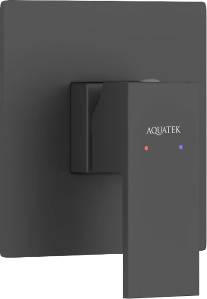 Встраиваемый смеситель AQUATEK Либра AQ1666MB С ВНУТРЕННЕЙ ЧАСТЬЮ, матовый черный Sancos — Оригинал