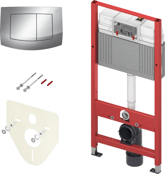 Система инсталляции для унитазов TECE Base TECEbase kit 9400405, 4 в 1 с кнопкой смыва Sancos — Оригинал