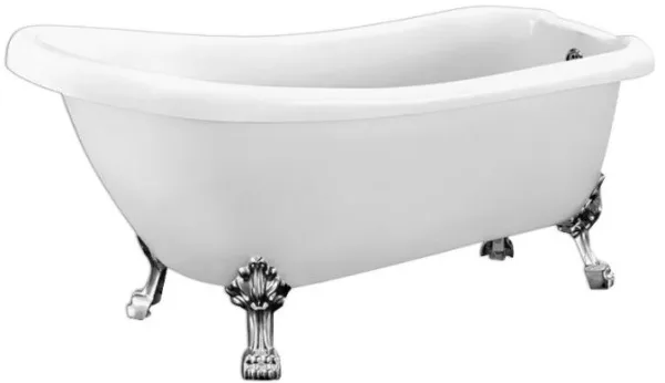 Акриловая ванна BelBagno BB20 1700 без опоры 170x70 см, правая, отдельностоящая, белая, овальная Sancos — Оригинал