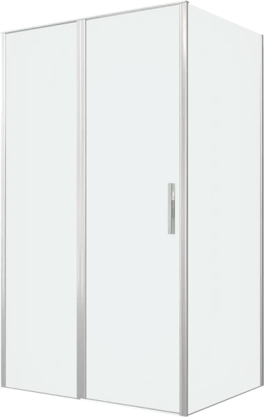 Душевой уголок Allen Brau Priority 120x90, профиль серебро браш, стекло прозрачное Sancos — Оригинал
