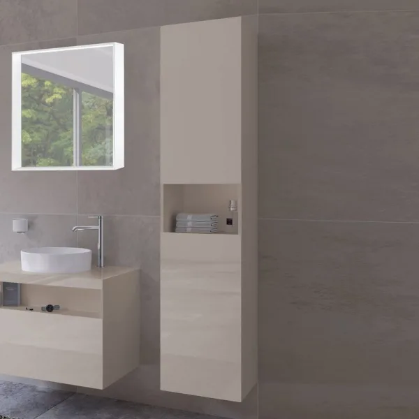 Шкаф-пенал для ванной Keuco Stageline 32831 R, кашемир Sancos — Оригинал