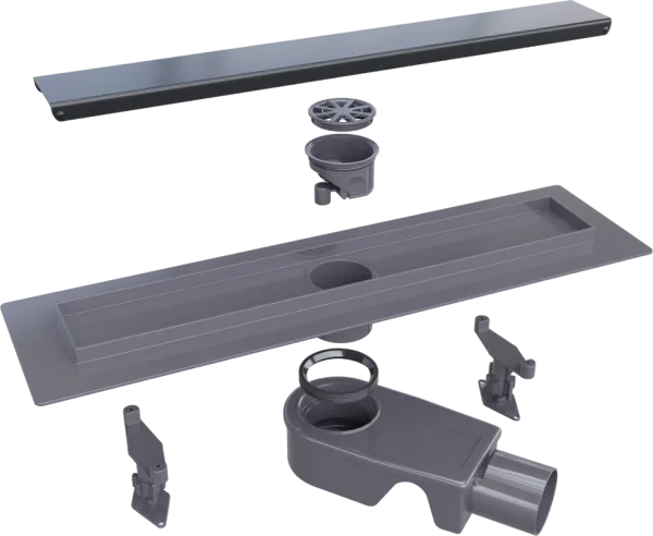 Душевой трап (лоток) RGW Shower Drain SDR-31B 40 см, черный Sancos — Оригинал