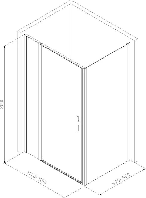 Душевой уголок Allen Brau Priority 120x90, профиль хром, стекло прозрачное Sancos — официальный сайт