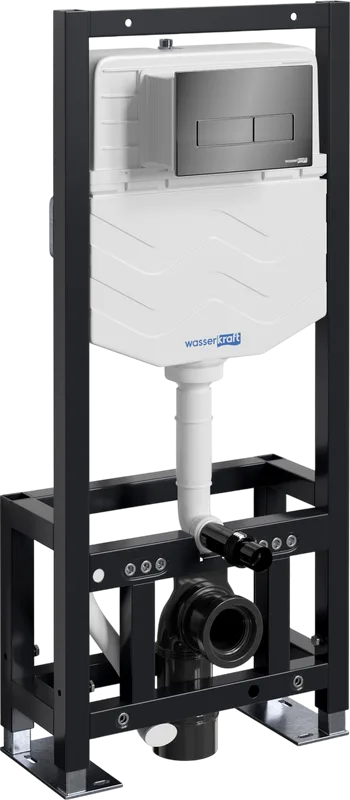 Система инсталляции для унитазов Wasserkraft Dill 61TLT.010.ME.PB03, с кнопкой смыва черной Sancos — официальный сайт