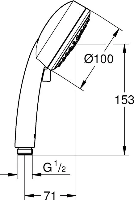 Душевая лейка Grohe Tempesta Cosmopolitan 27572002 Sancos — официальный сайт