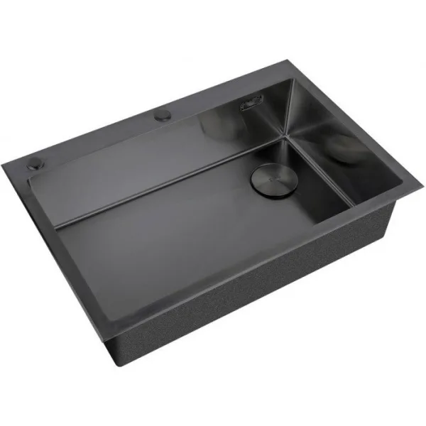 Мойка кухонная Zorg Inox Lux 7551 Grafit Sancos — Оригинал
