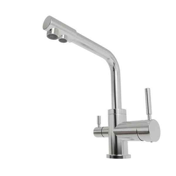 Смеситель для кухни Emar Steel ЕС - 3003 chrome Sancos — Оригинал