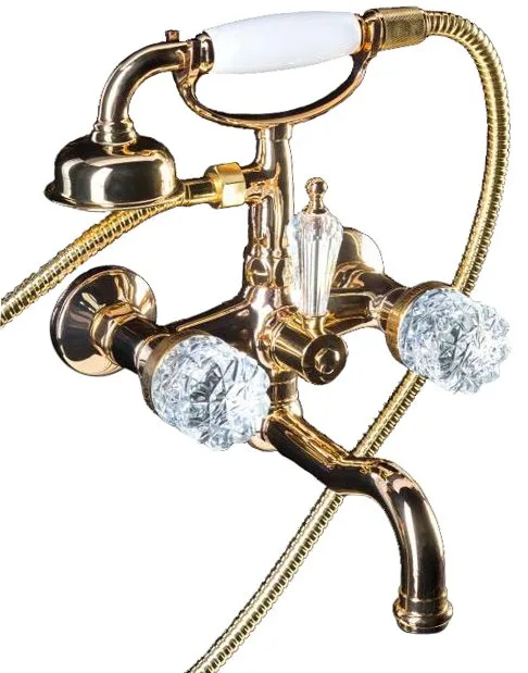 Смеситель для ванны с душем Boheme Crystal 293-CRST Sancos — официальный сайт
