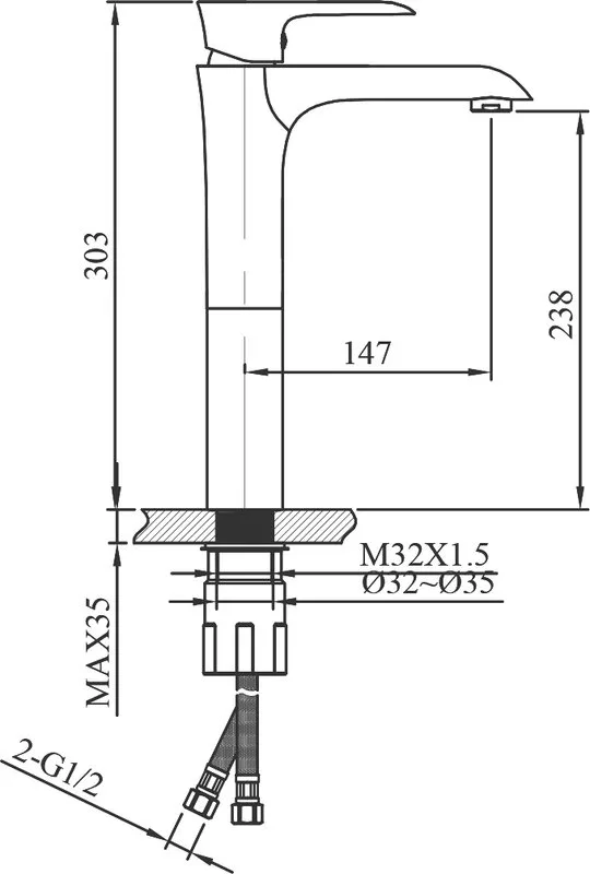 Смеситель для раковины AltroBagno Costanza 010214 Or золото Sancos — официальный сайт