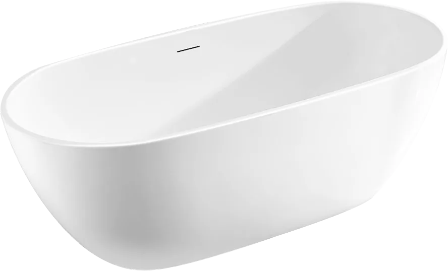 Акриловая ванна Vincea VBT-408-1600 160x80 см, отдельностоящая, белая, овальная, на ножках, со сливо Sancos — официальный сайт