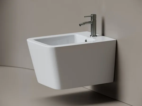 Биде подвесное Ceramicanova Miro CN11004 белый Sancos — Оригинал