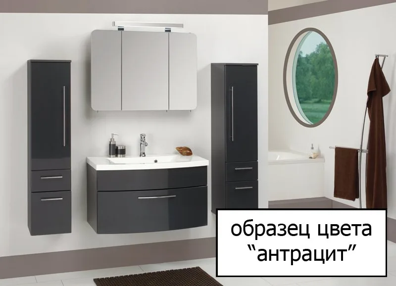 Шкаф-пенал для ванной Keuco Royal 60 антрацит матовый L Sancos — официальный сайт