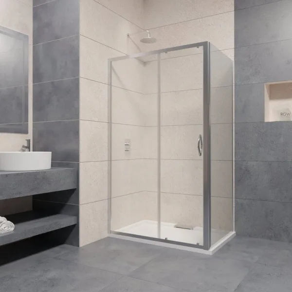Душевой уголок RGW Passage PA-016+120 см (180-183)x120x195 профиль хром, стекло прозрачное Sancos — Оригинал