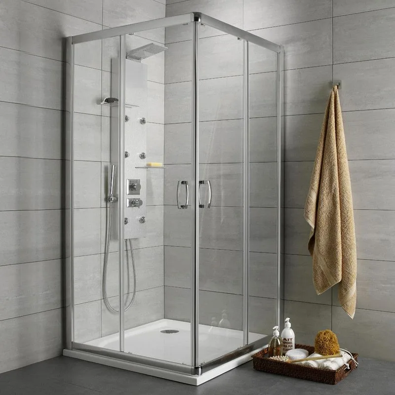 Душевой уголок Radaway Premium Plus D 80x90x190 прозрачное стекло Sancos — официальный сайт
