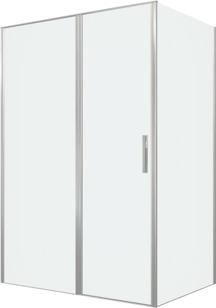 Душевой уголок Allen Brau Priority 140x100, профиль серебро браш, стекло прозрачное Sancos — Оригинал