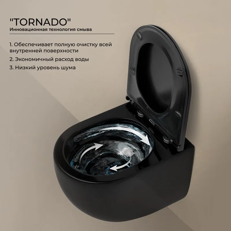 Унитаз подвесной Ceramicanova UP Rimless CN4007MB Sancos — официальный сайт