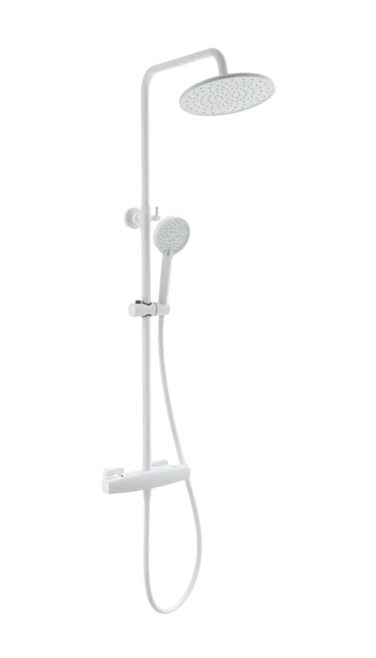 Душевая стойка Wonzon & Woghand NEO WW-B3035-A-MW, матовая белая Sancos — Оригинал