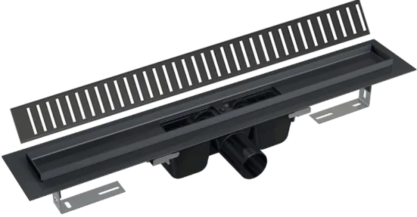 Душевой трап (лоток) AlcaPlast APZ1BLACK 75 см с решеткой Sancos — Оригинал