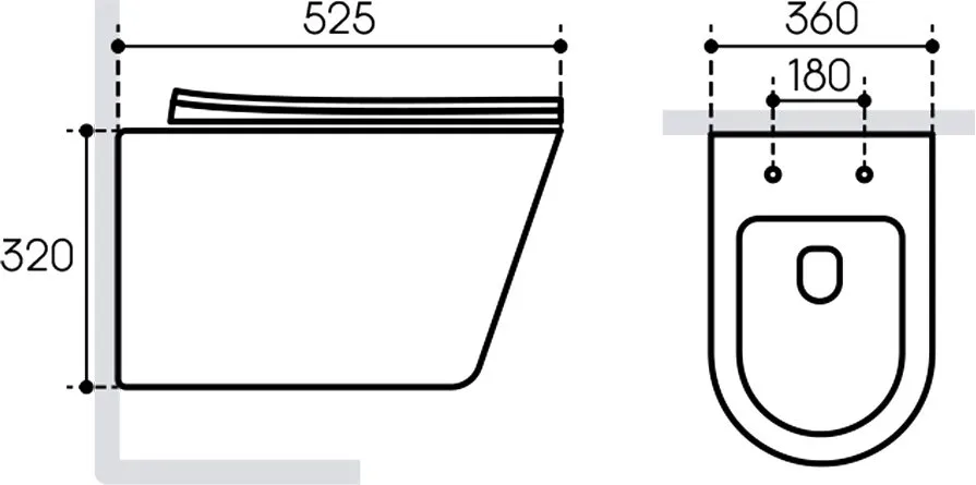 Унитаз подвесной Aqueduto Cone CON0130 Sancos — официальный сайт
