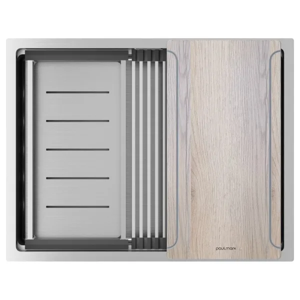 Мойка кухонная Paulmark Next-Multi Sink 58 UNI PM785845-BS брашированная нержавеющая сталь Sancos — Оригинал